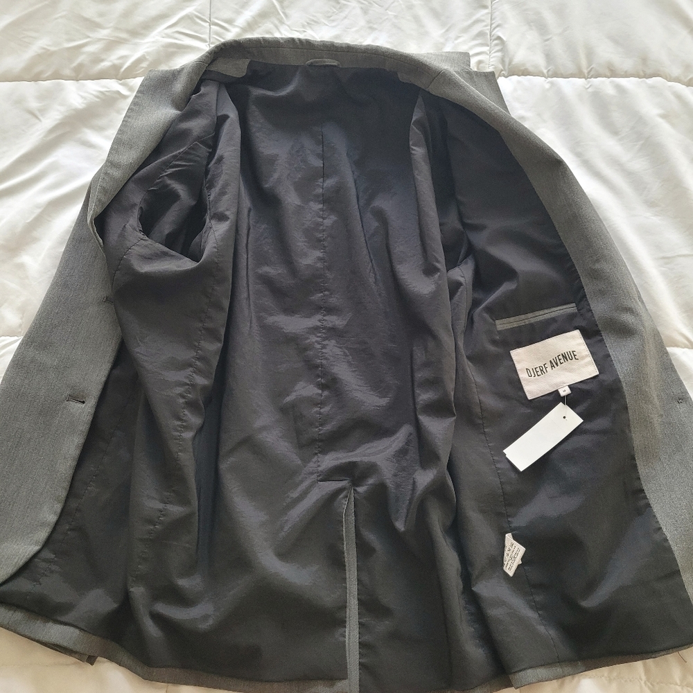 Djerf Avenue Forever Single-Breasted Blazer City Classic Formal Neutral - Picture 15 of 16